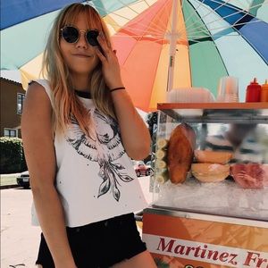 LF Emma and Sam distressed tank top